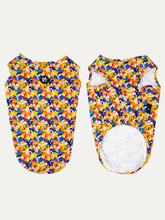 Sleeveless Dog Shirt - Sunset Floral Splash