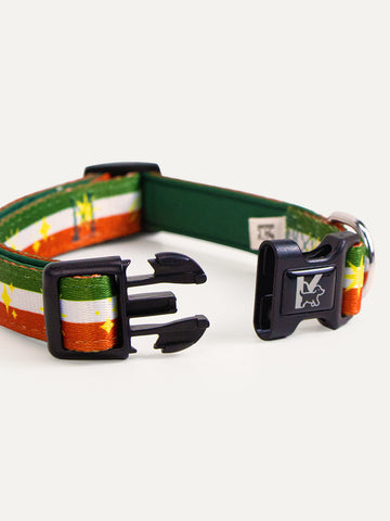 Dog Collar - Festive Stripe Sparkle