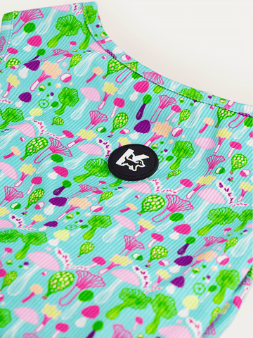 Sleeveless Dog Shirt - Mushroom Dream