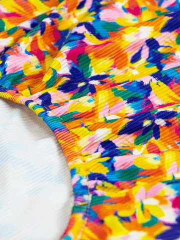 Sleeveless Dog Shirt - Sunset Floral Splash