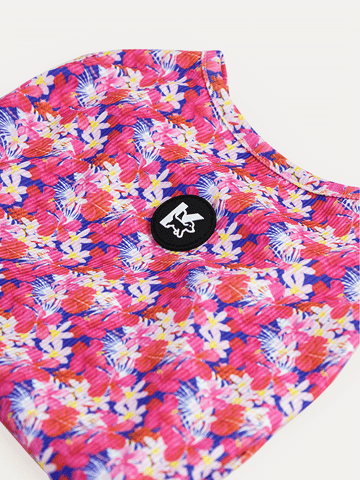 Sleeveless Dog Shirt - Tropical Bloom Rush