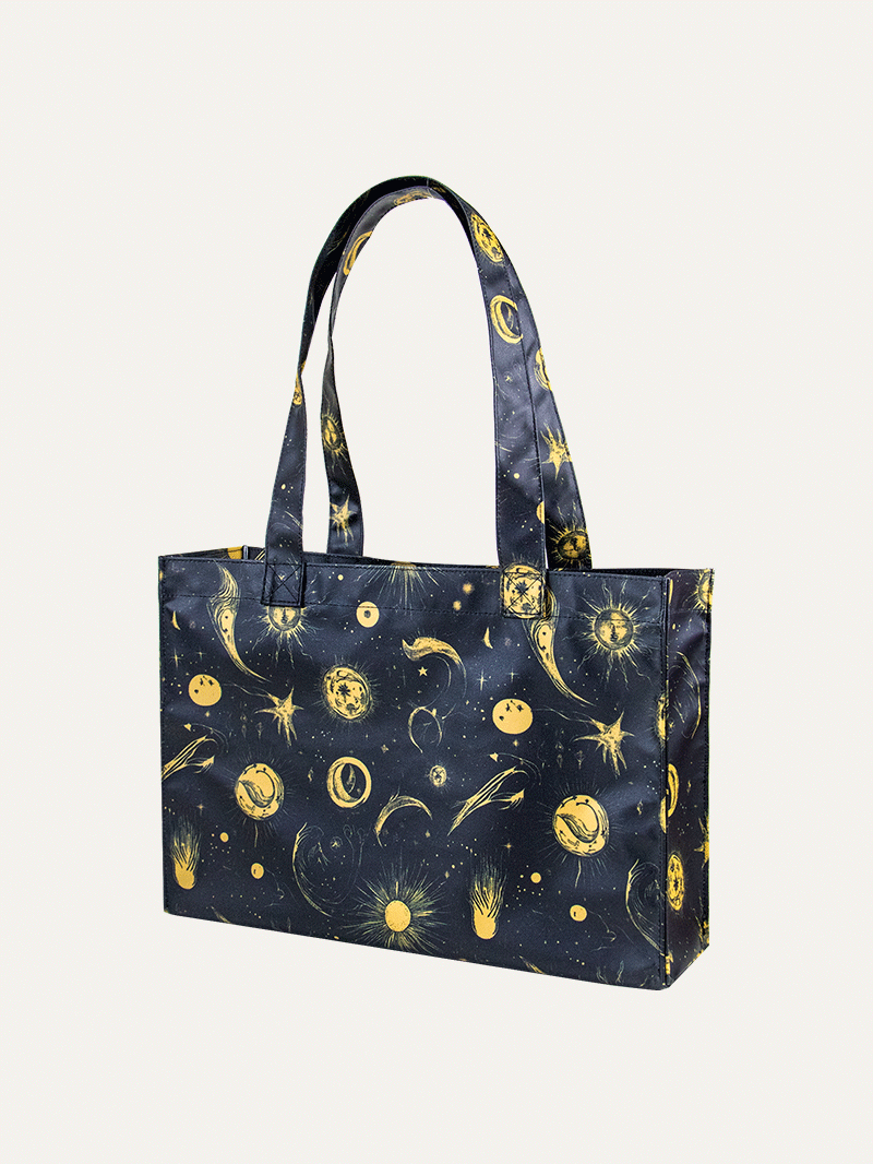 Waterproof Dog Walker's Tote - Celestial Night Luxe