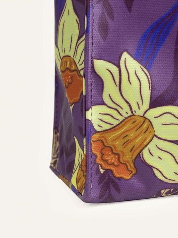 Waterproof Dog Walker's Tote - Violet Butterfly Whispers
