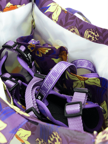 Waterproof Dog Walker's Tote - Violet Butterfly Whispers
